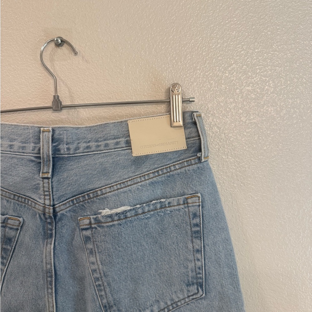 Aritzia Citizens of Humanity Sky Blue Wide Leg Flare Jeans - Picture 10 of 11